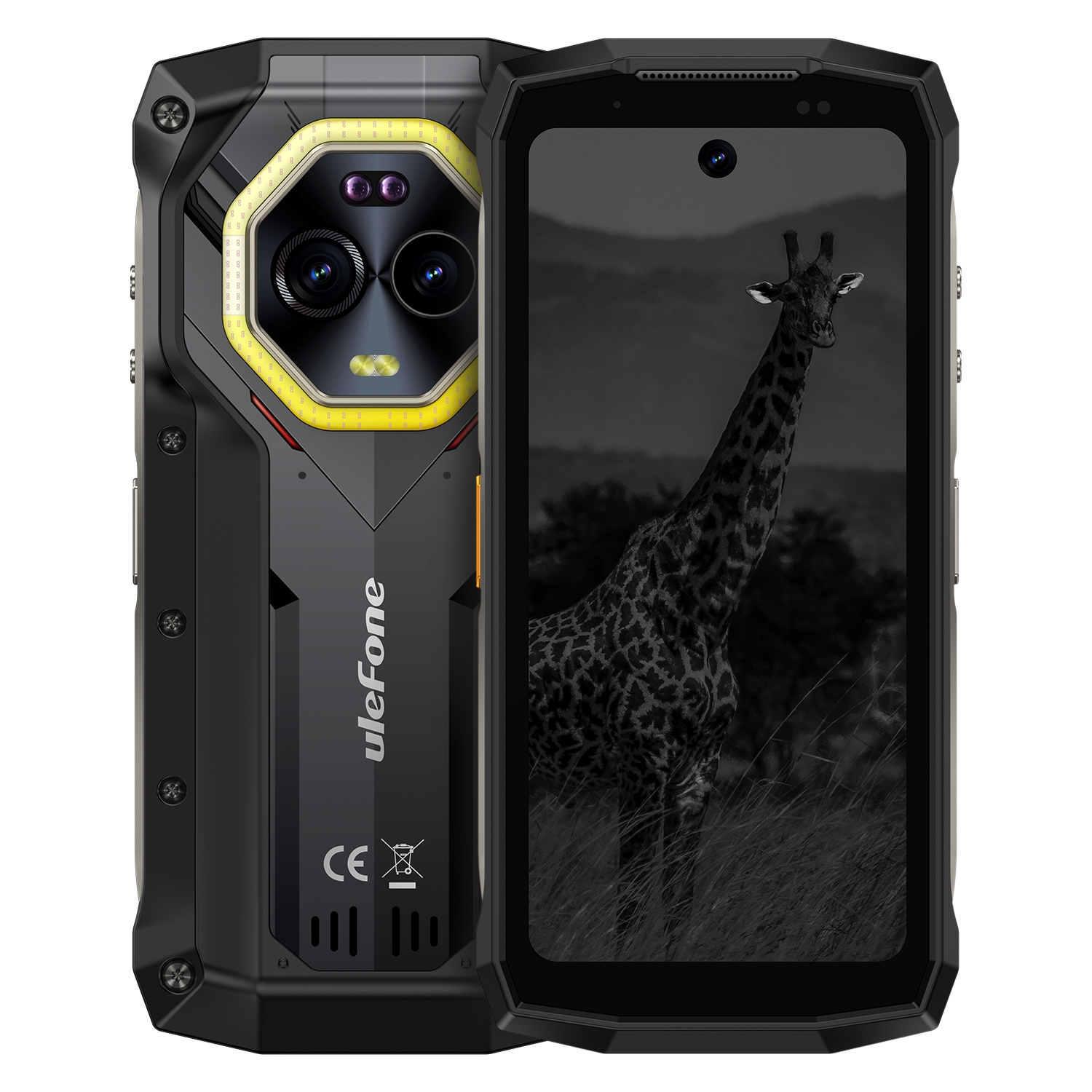 Ulefone-Smartphone robuste Armor Mini 20 Pro, téléphone portable 5G, 4.7 ", caméra de nuit 64MP, 8 Go + 256 Go, batterie 6200mAh, Android 14, LED, NDavid