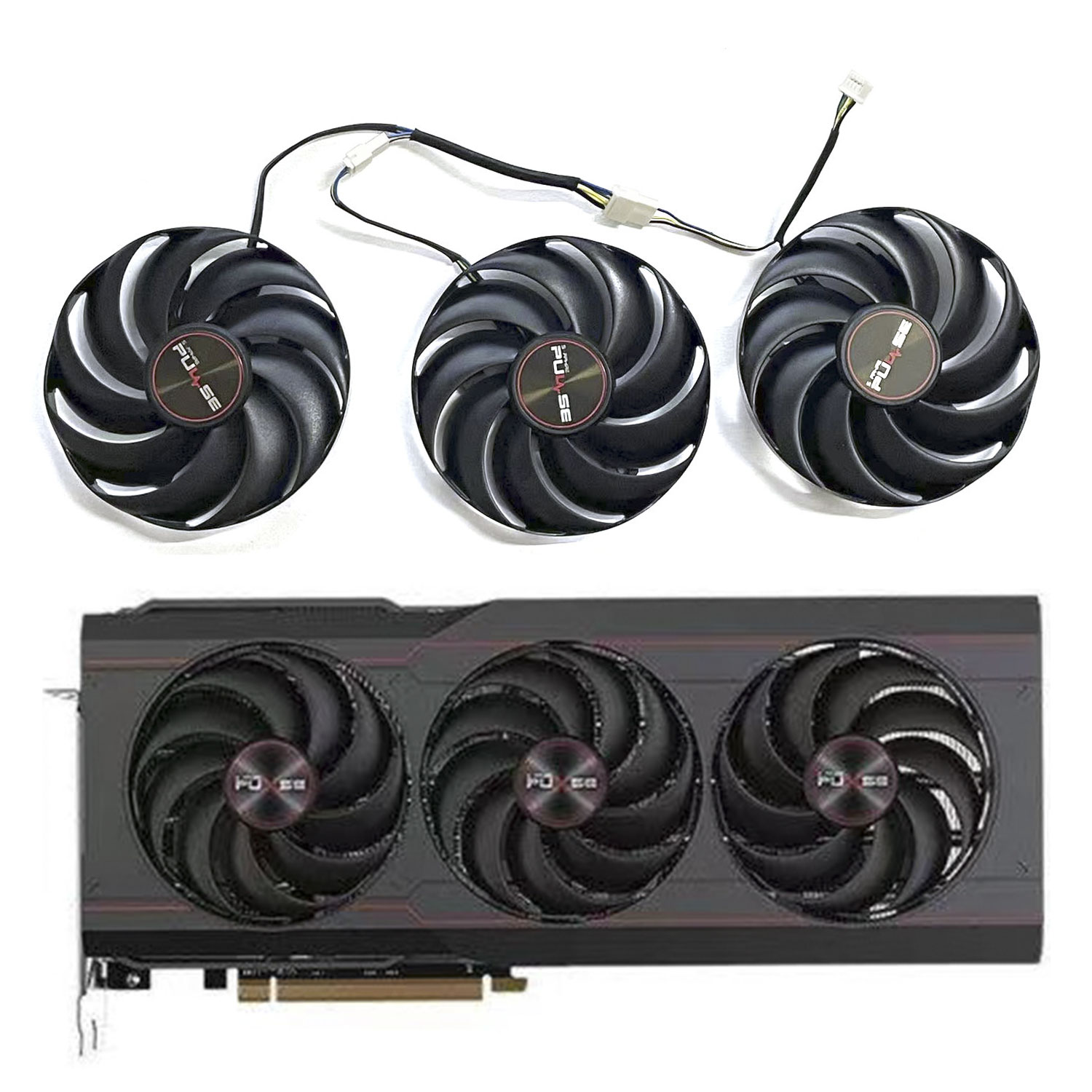 Ventilateur GPU Original 4 broches 85MM FDC10H12D9-C DC 12V 0,35a pour carte graphique de jeu SAPPhiRE PULSE AMD Radeon RX 6800 6800XT