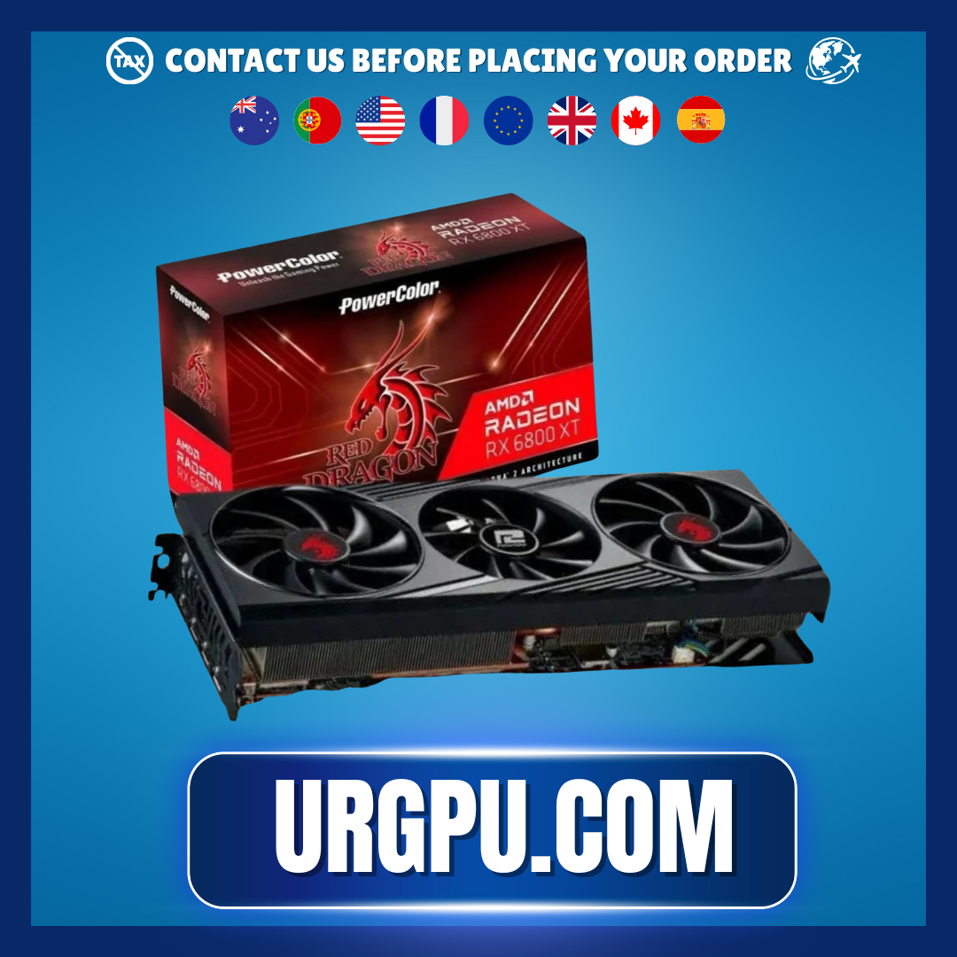 PowerColor Radeon RX 6800 XT 16 Go Red Dragon GDDR6 Carte graphique vidéo GPU