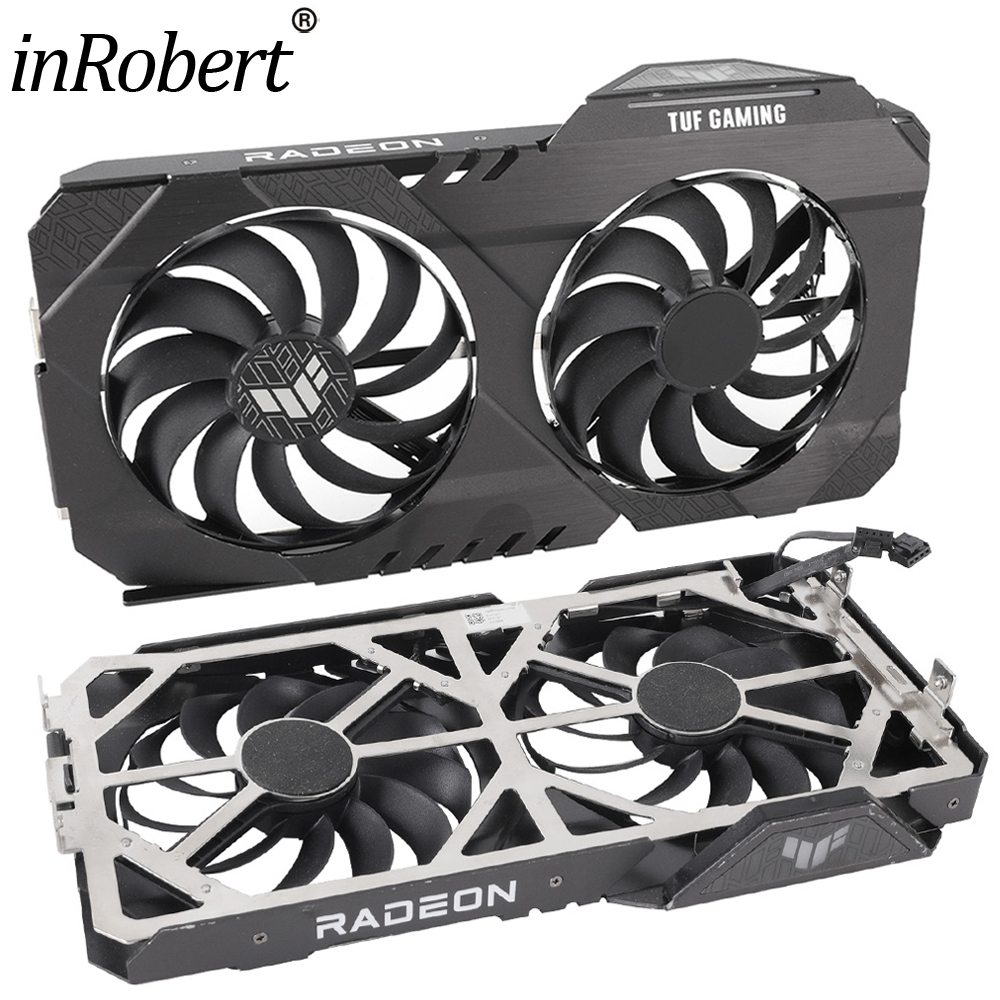 Pour ASUS TUF Gaming Radeon RX 6500 XT OC édition 95MM CF1010U12D RX6500XT ventilateur de carte graphique de remplacement avec coque