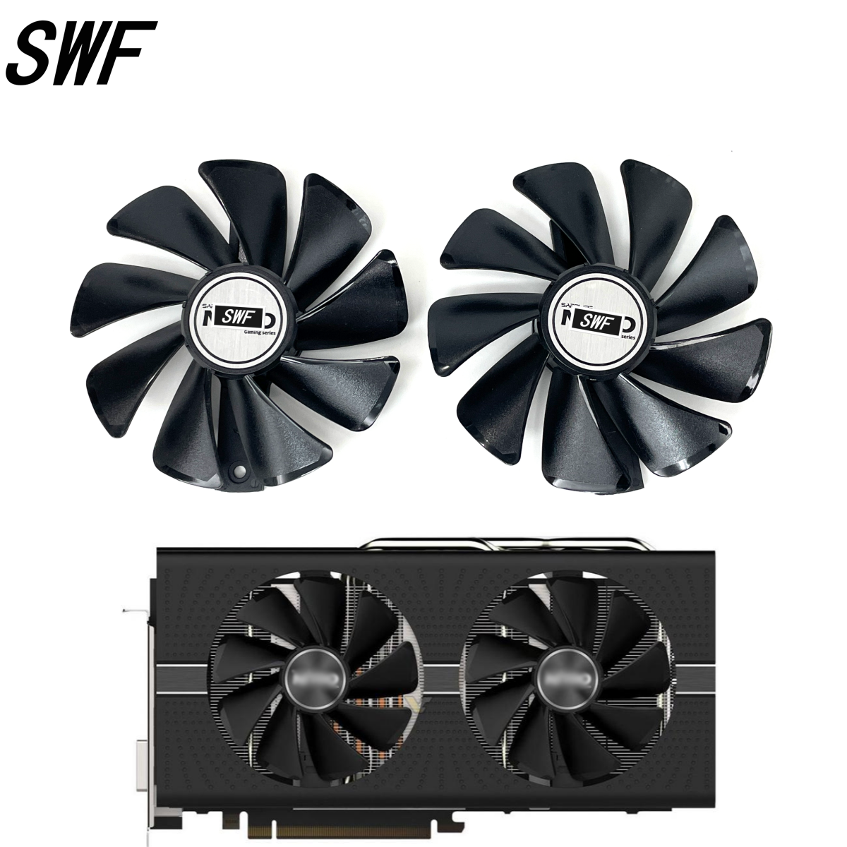 CF1015H12D ventilateur de refroidissement pour Sapphire Radeon RX 470 480 580 570 NITRO édition minière RX580 RX480 ventilateur de refroidissement de carte vidéo de jeu