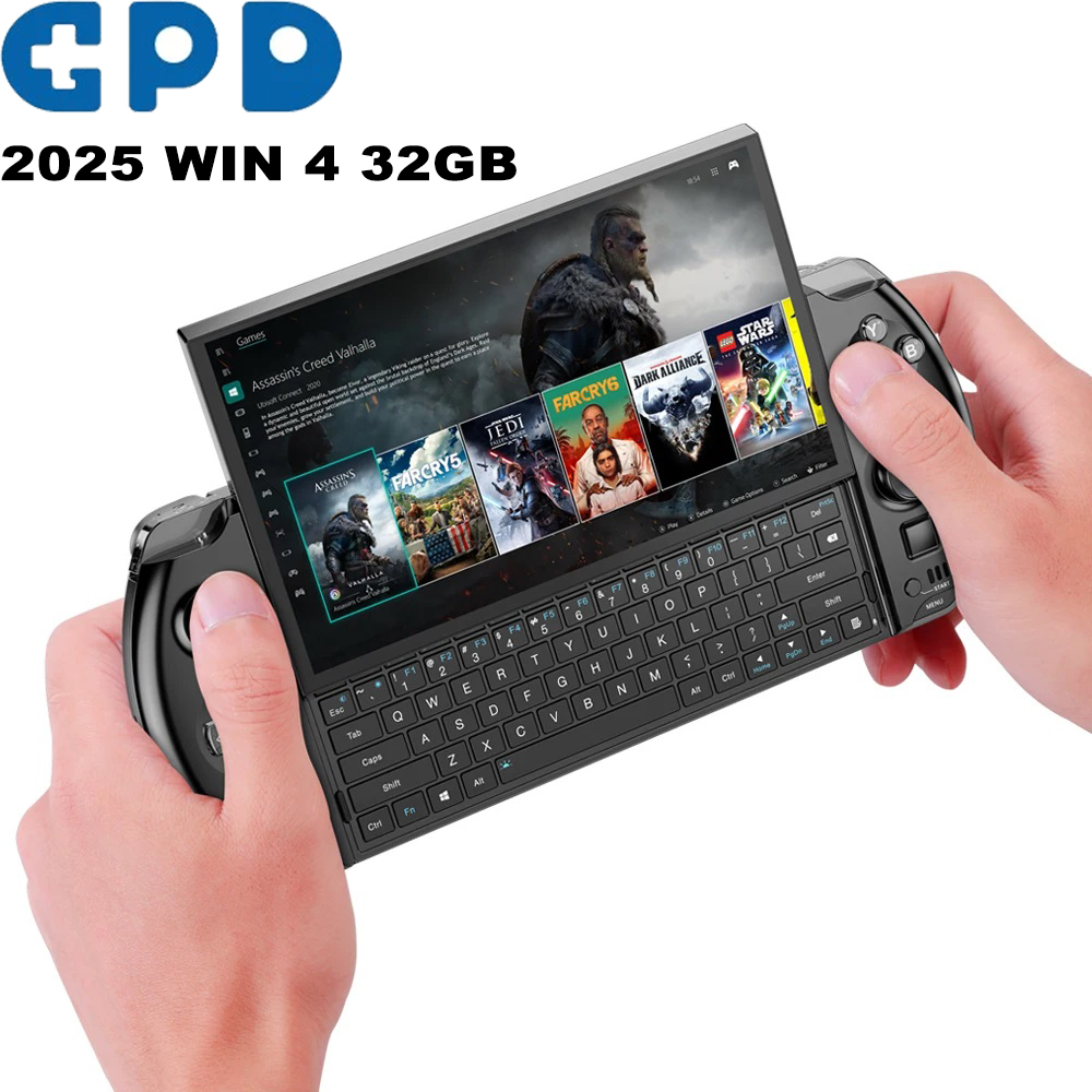 GPD 2025 WIN 4 32GB mémoire RAM 1 to 2 to disque dur AMD 8840U HX370 processeur Portable de jeu écran tactile Mini PC