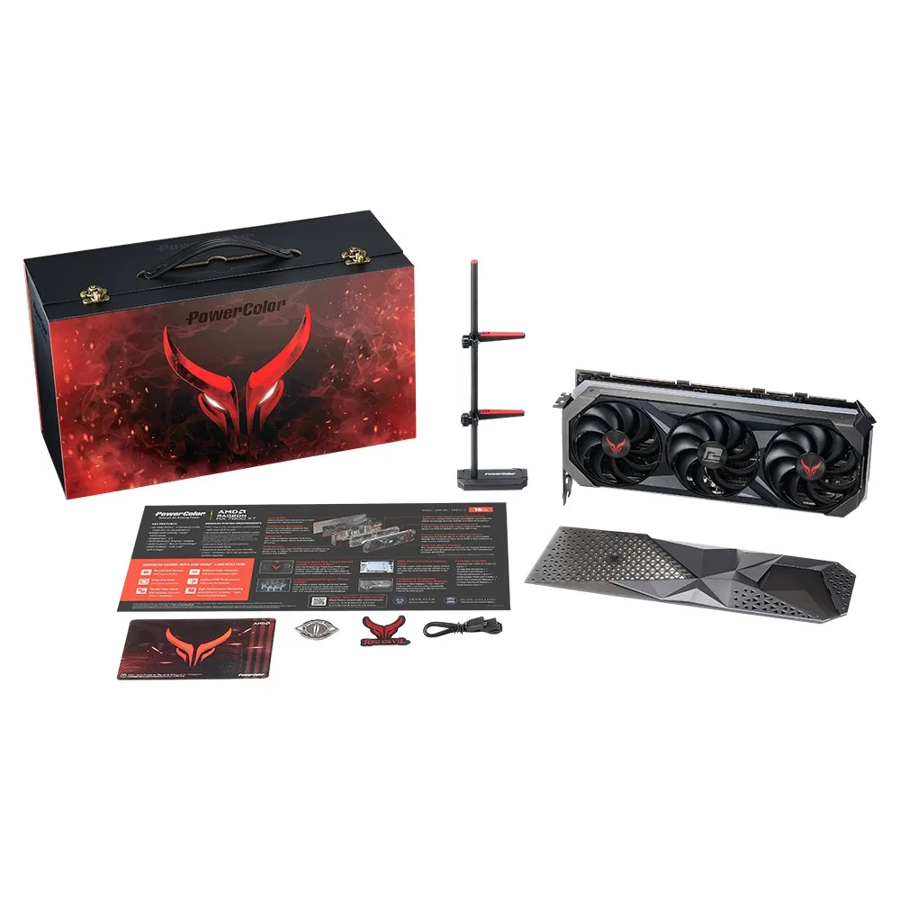 2025 nouveau POWERCOLOR Red Devil AMD Radeon RX 9070 XT 16GB GDDR6 PCIe 5.0 RX 9070XT GPU RX9070 XT carte vidéo pour ordinateur de jeu de bureau