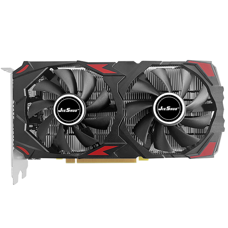 JIESHUO flambant neuf RX590 8GB carte graphique Radeon Rx 590 256bit usine personnalisée pour le bureau de jeu