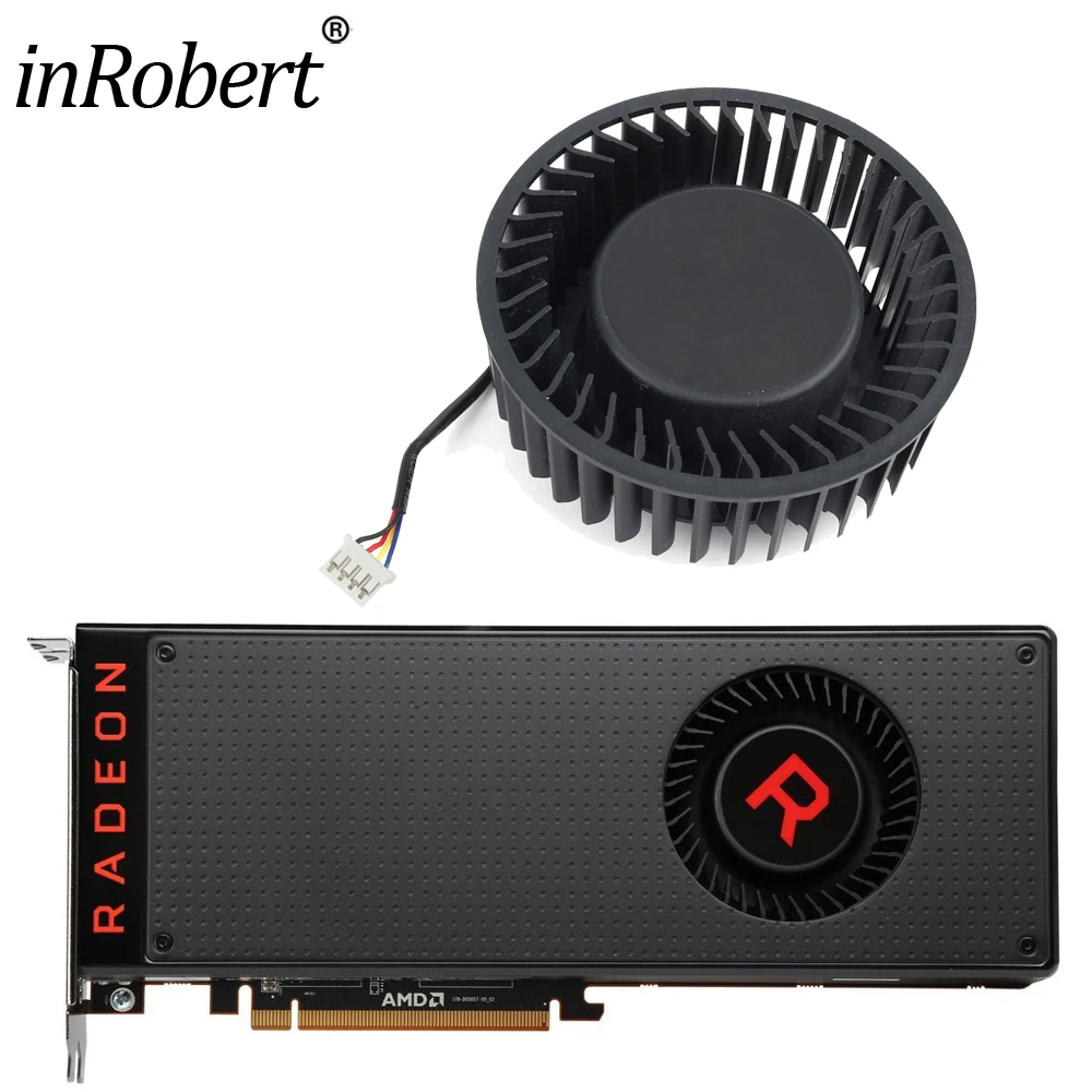 Ventilateur de refroidissement RX VEIncome 56 VEIncome 64, pour AMD BIOSTAR ASROCK Radeon RX VEGA 64 56 Phantom Gaming X bearing Card