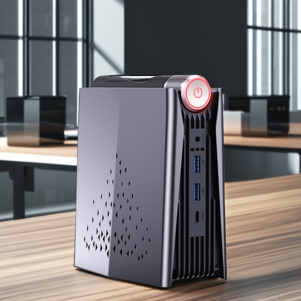 Dernier AMD R-yzen 5 5600U Mini PC de jeu 2 * DDR4 2 * H-DMI2.0 Type-C 4 * USB 3.0 AMD Radeon rougeWindows 10 Mini ordinateur de bureau