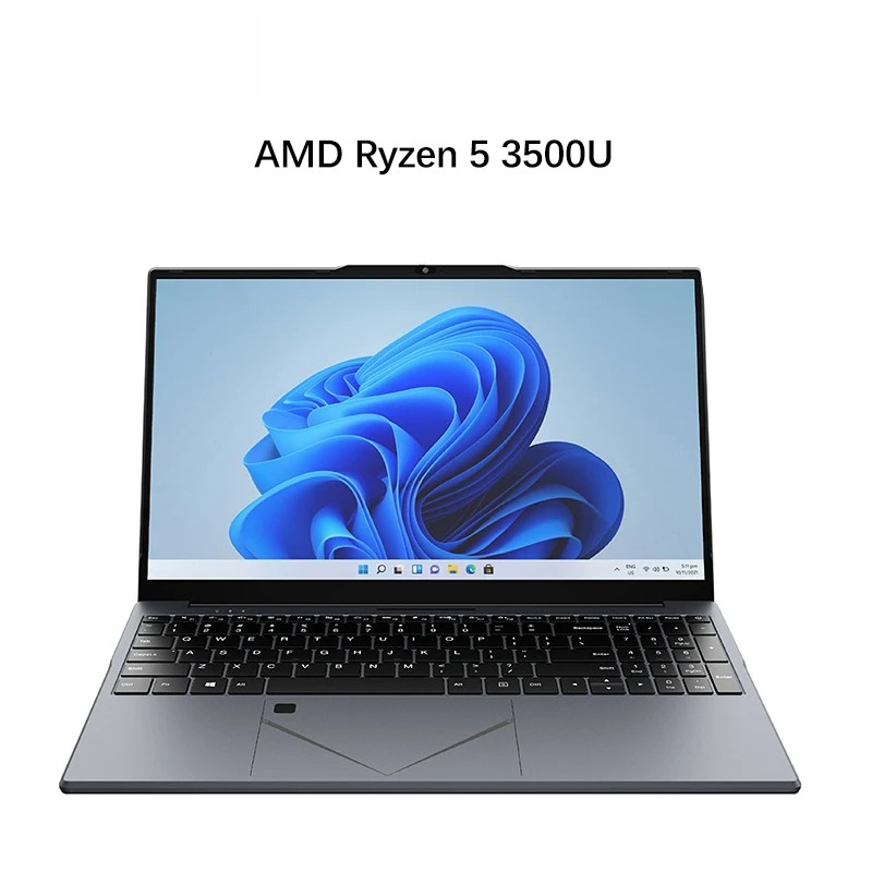 Écran IPS 15,6 pouces AMD Ryzen ™   5 3500U ordinateur portable de jeu DDR4 MAX 32GB 2 * SSD Windows11 ordinateur portable d'empreintes digitales WiFi 5