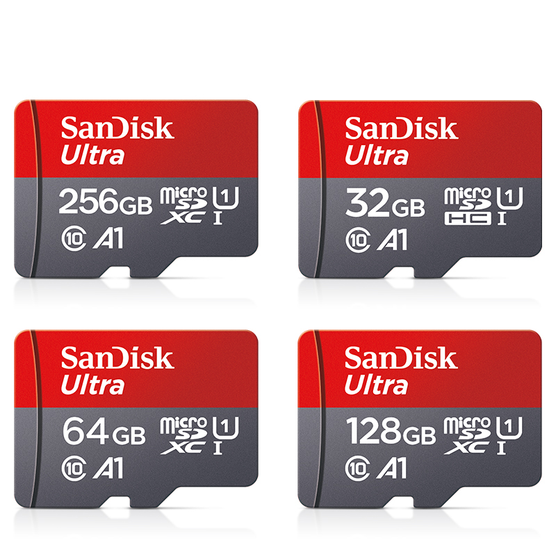 Sandisk-Carte mémoire originale 256 Go 128 Go 64 Go 32 Go TF carte micro sd classe 10 UHS-1 carte mémoire flash Microsd pour Smartphone PC
