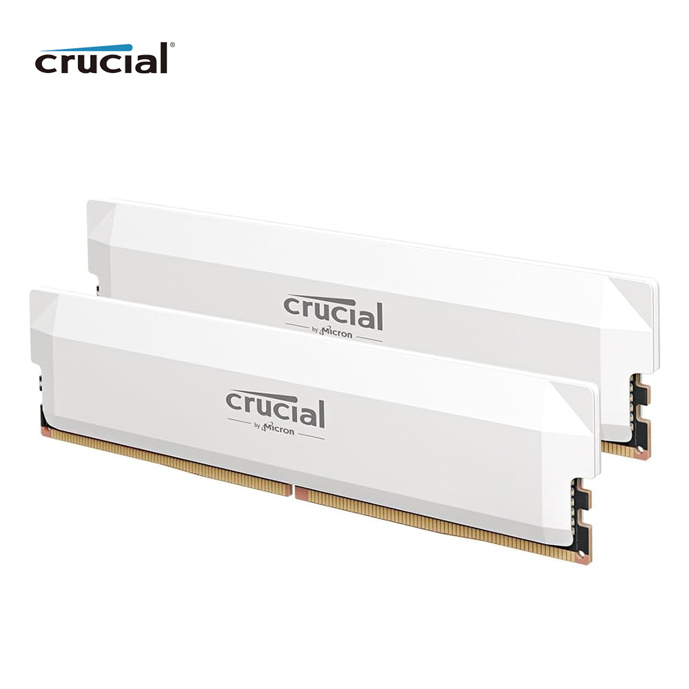 Crucial Pro DDR5 RAM 2x16 Go 6000 MHz, mémoire de jeu de bureau à overclocking 6400 MHz, compatible Intel XMP 3.0 et AMD Expo-paquet OEM