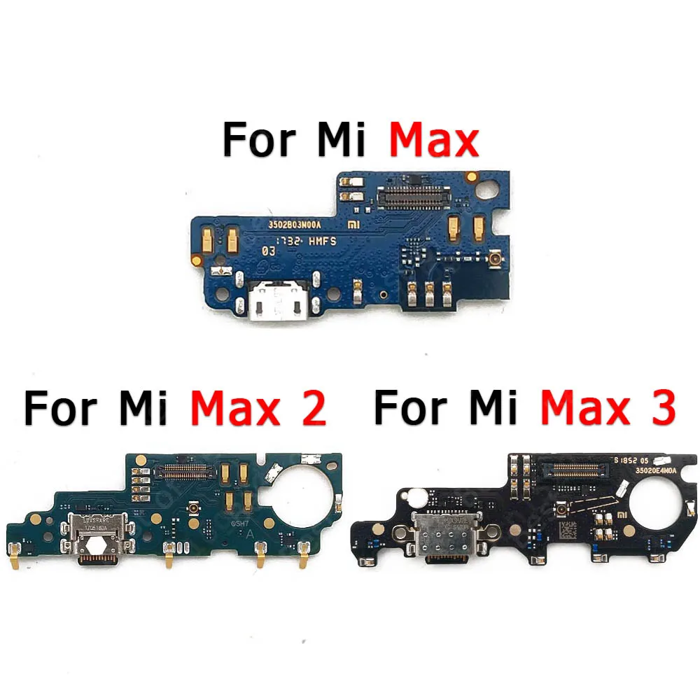 Port de Charge pour Xiaomi Mi Max 3 2 Max2 Max3, réparation de carte de Charge, plaque de connecteur Usb flexible, pièces de rechange