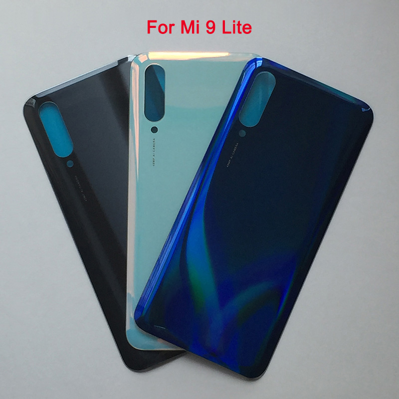 Couvercle arrière de batterie pour Xiaomi Mi 9 Lite Mi9, boîtier de porte en verre arrière de remplacement avec pré-adhésif