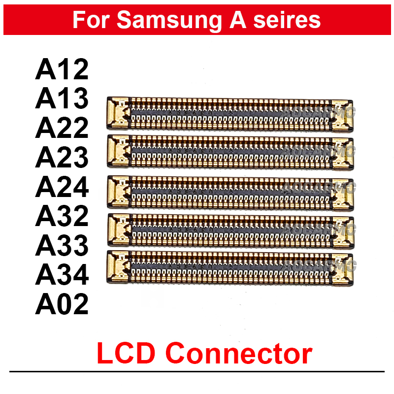 Connecteur d'écran LCD 78 broches, carte mère FPC pour Samsung Galaxy A12 A13 A23 A22 A24 A32 A33 A34 A02, 5 pièces/lot