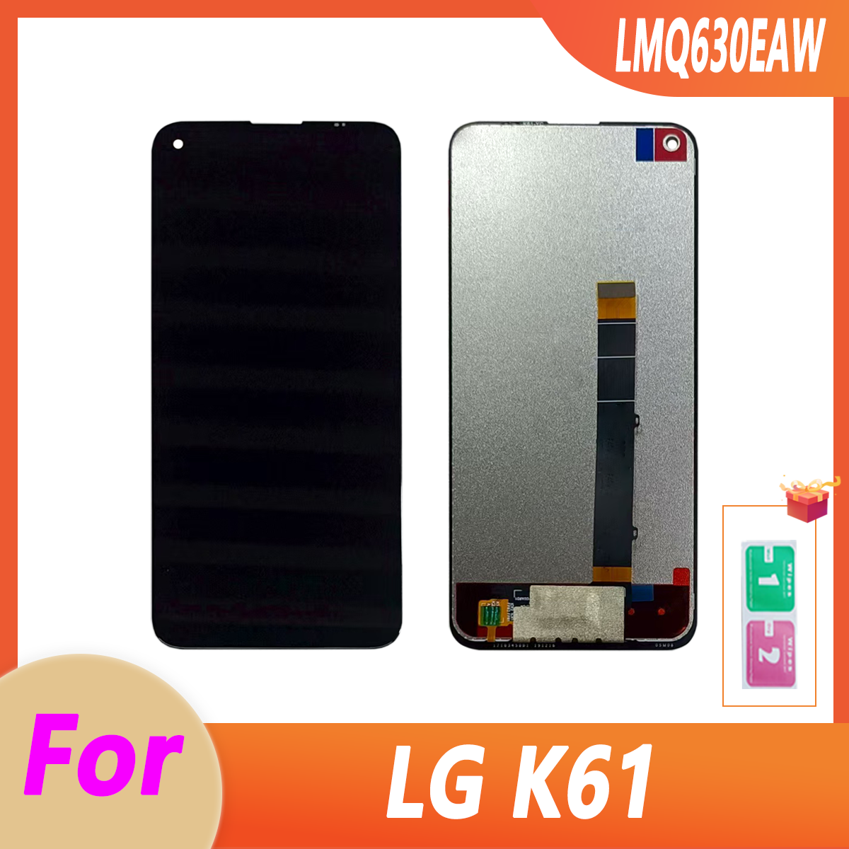 6.5 ''pour LG K61 LCD écran tactile numériseur panneau pièces d'assemblage testé 100% pour LMQ630EAW LCD