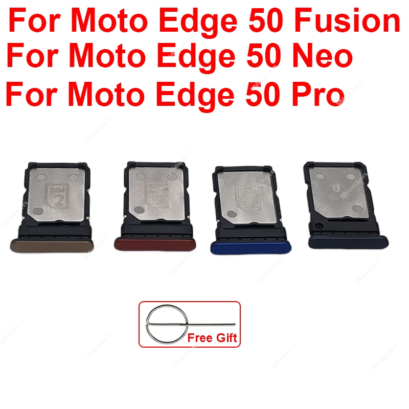 Support de plateau de carte SIM pour Motorola MOTO Edge 50 Fusion Edge 50 Neo Edge 50 Pro, adaptateur de lecteur de fente de carte Sim, pièces de rechange