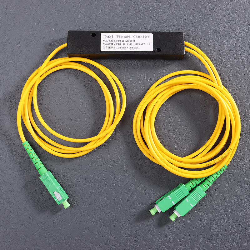 Séparateur de Fiber optique FTTH 1x2, 1 Point 2, boîte de séparation de Fiber optique conique 1 à 2, boîte de séparation SC/APC, accessoires informatiques