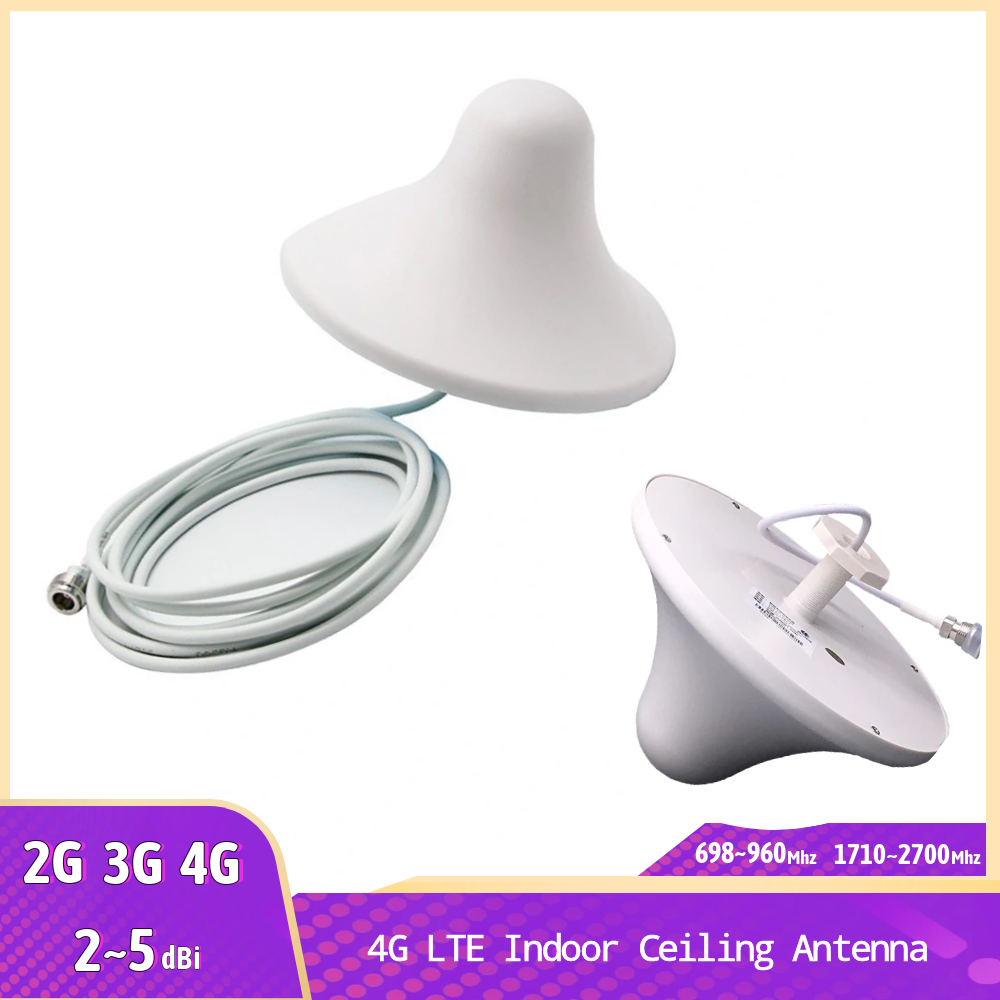 Antenne de plafond intérieur 698-2700MHz 2G 3G 4G LTE avec câble 30CM/3M connecteur N mâle antenne amplificateur répéteur de téléphone