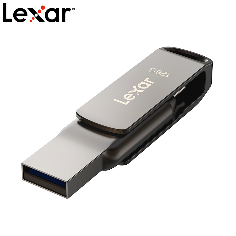 Lexar D400 clé USB USB 3.1 Type C/A clé USB double emplacement clé USB 32GB 64GB 128GB 256G pour ordinateur de téléphone portable