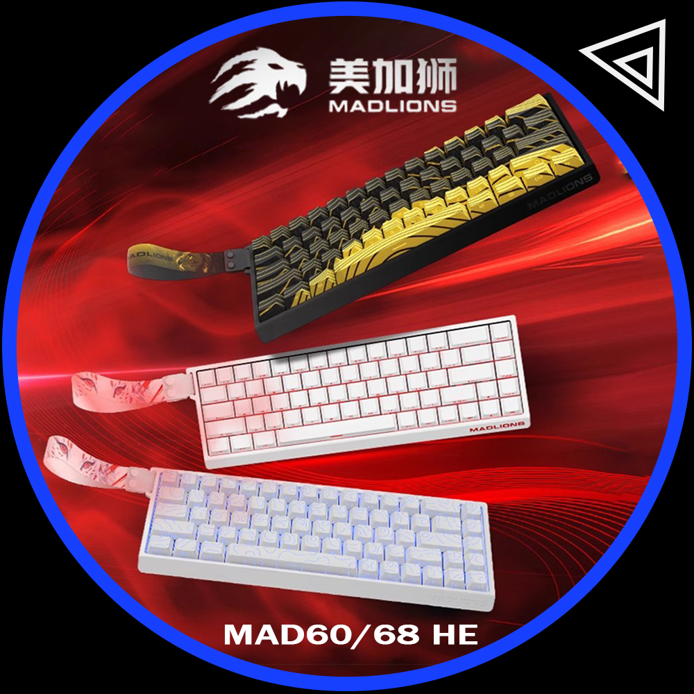 Madlions Mad 60He interrupteur magnétique clavier mécanique MAD68 clavier filaire Mad60he personnalisé MAD68he Esports Gamer clavier cadeaux