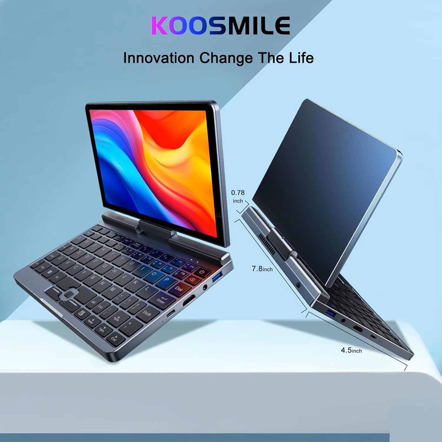 Mini ordinateur Portable 8 pouces écran tactile Windows OS N150 12GB + 1TB stockage IPS affichage petit ordinateur Portable Micro ordinateur