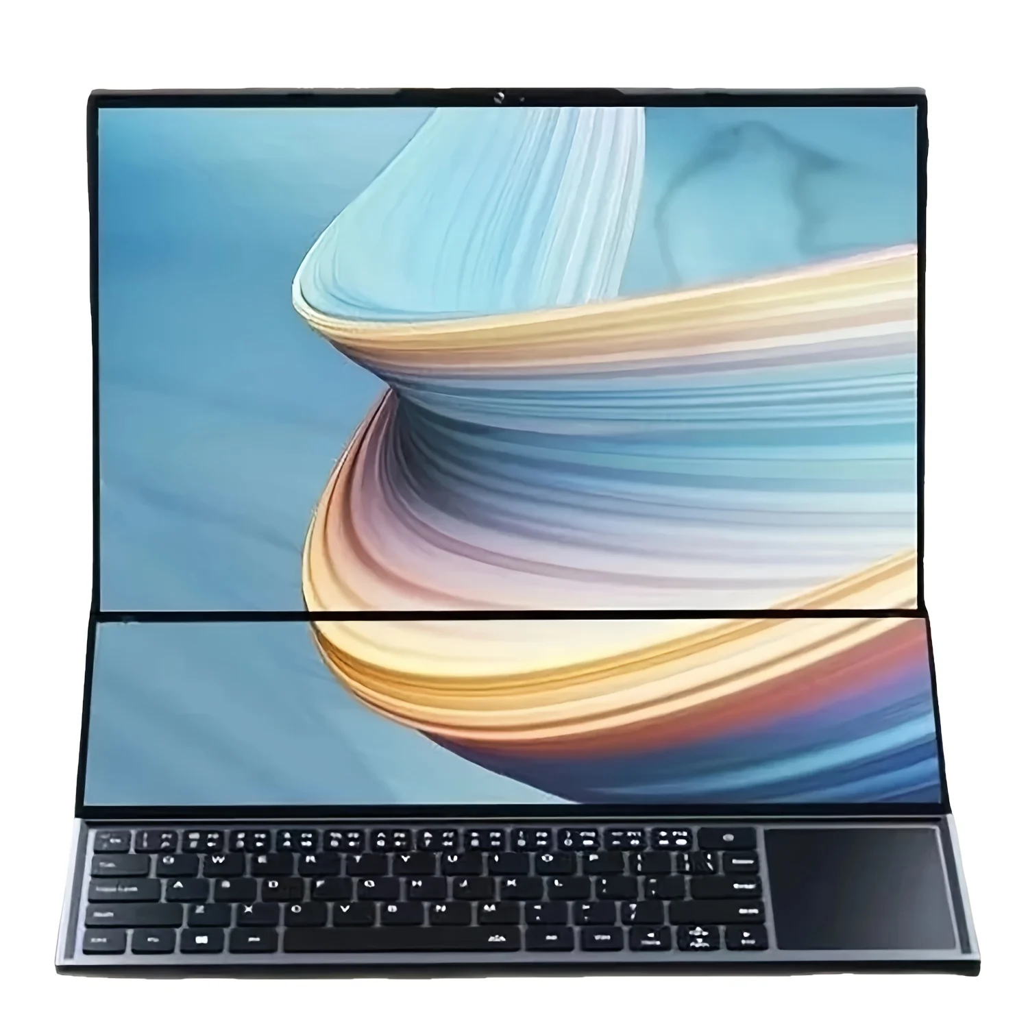 AKPAD Intel I7 9750H 16 + 14.1 pouces double écran ordinateur portable 64GB RAM 4 to SSD DDR4 Window11 5.3GHz portable ordinateur de bureau